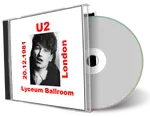 Artwork Cover of U2 1981-12-20 CD London Audience