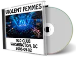 Artwork Cover of Violent Femmes 2006-09-02 CD Washington Audience