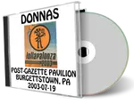 Artwork Cover of Donnas 2003-07-19 CD Burgettstown Audience