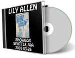 Artwork Cover of Lily Allen 2007-03-26 CD Seattle Soundboard