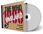 Artwork Cover of The Who 1980-04-18 CD Oakland Audience