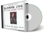 Artwork Cover of Blondie 1977-09-21 CD San Francisco Soundboard