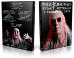 Artwork Cover of Dee Snider 2019-02-01 DVD Sydney Audience