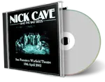 Front cover artwork of Nick Cave 2002-04-18 CD San Francisco Audience