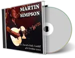 Front cover artwork of Martin Simpson 2022-10-04 CD Cardiff Audience