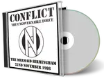 Front cover artwork of Conflict 1986-11-22 CD Birminghan Audience