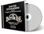 Front cover artwork of David Johansen 1994-02-12 CD New York City Audience