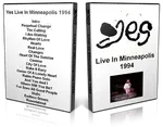 Artwork Cover of Yes 1994-07-03 DVD Minneapolis Audience