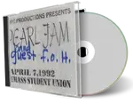 Artwork Cover of Pearl Jam 1992-04-07 CD Amherst Audience