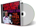 Artwork Cover of Oingo Boingo Dance Party 2018-10-12 CD Pasadena Audience