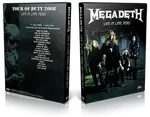 Artwork Cover of Megadeth 2008-06-11 DVD Lima Audience