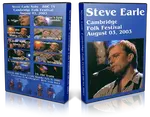 Artwork Cover of Steve Earle 2003-08-03 DVD Cambridge Proshot