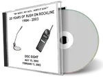 Artwork Cover of Rush 2002-05-15 CD Rockline Soundboard