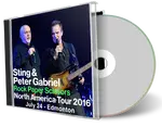 Artwork Cover of Sting and Peter Gabriel 2016-07-24 CD Edmonton Audience