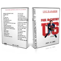 Artwork Cover of Paul McCartney 2005-11-12 DVD Anaheim Audience
