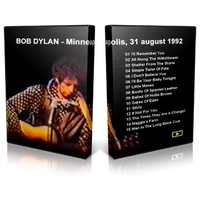 Artwork Cover of Bob Dylan 1992-08-31 DVD Minneapolis Audience
