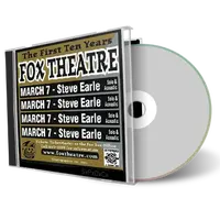Artwork Cover of Steve Earle 2002-03-07 CD Boulder Audience