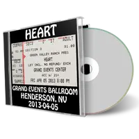 Artwork Cover of Heart 2013-04-05 CD Henderson Audience