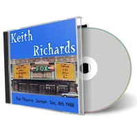 Artwork Cover of Keith Richards And The X-Pensive Winos 1988-12-08 CD Detroit Audience