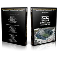 Artwork Cover of Bruce Springsteen 2012-09-21 DVD East Rutherford Audience
