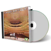 Artwork Cover of The Beach Boys 1972-11-23 CD Carnegie Hall Audience