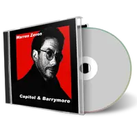 Artwork Cover of Warren Zevon Compilation CD Barrymore 1982-1989 Soundboard
