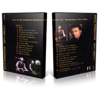 Artwork Cover of Bruce Springsteen 1988-09-23 DVD Oakland Audience