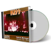 Front cover artwork of Kiss 1976-01-26 CD Detroit Soundboard