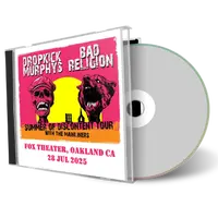Front cover artwork of Dropkick Murphys 2025-07-29 CD Oakland Audience