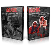 Artwork Cover of ACDC 1990-11-06 DVD Philadelphia Audience