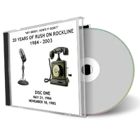 Artwork Cover of Rush 1984-05-21 CD Rockline Soundboard
