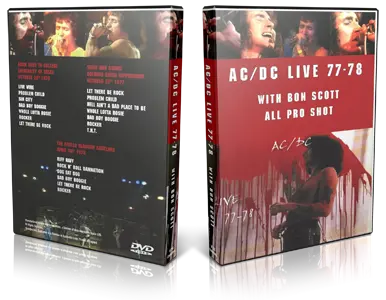 Artwork Cover of ACDC Compilation DVD The Bon Scott Years Proshot