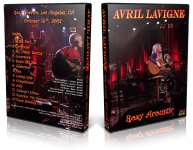 Artwork Cover of Avril Lavigne 2007-10-16 DVD Los Angeles Proshot