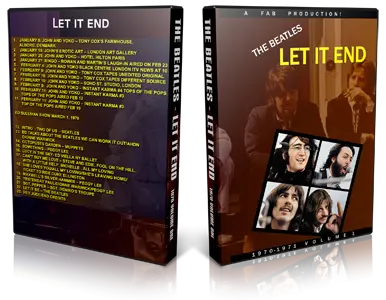 Artwork Cover of The Beatles Compilation DVD Let It End 1970 Vol 1 Proshot