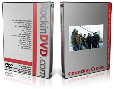 Artwork Cover of Counting Crows 1997-10-06 DVD New York City Proshot