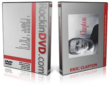 Artwork Cover of Eric Clapton 2001-10-06 DVD Buenos Aires Proshot