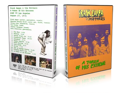 Artwork Cover of Frank Zappa 1974-08-27 DVD Los Angeles Proshot