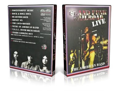 Artwork Cover of Grand Funk Railroad 1974-06-02 DVD Los Angeles Proshot