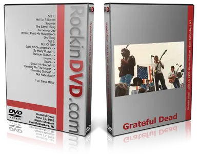 Artwork Cover of Grateful Dead 1992-06-15 DVD East Rutherford Proshot