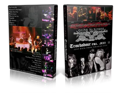Artwork Cover of Guns N Roses 1986-07-11 DVD Hollywood Audience