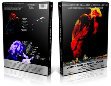 Artwork Cover of Jimmy Page and Robert Plant 1998-08-23 DVD Koln Proshot