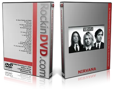 Artwork Cover of Nirvana 1993-11-09 DVD Bethlehem Audience
