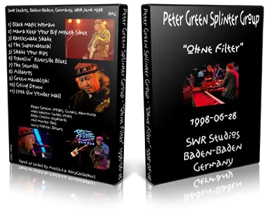 Artwork Cover of Peter Green 1998-06-28 DVD Rockpalast Proshot