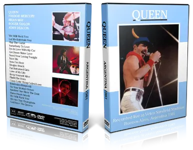 Artwork Cover of Queen 1981-03-01 DVD Buenos Aires Proshot