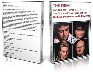 Artwork Cover of The Firm 1985-12-12 DVD London Proshot