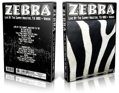 Artwork Cover of Zebra 1983-10-15 DVD Houston Proshot
