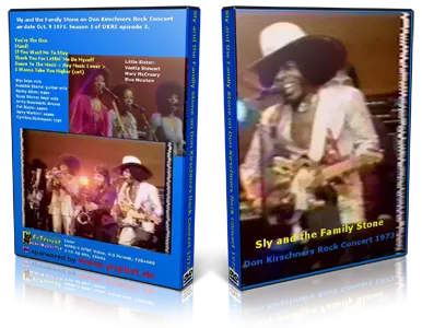 Artwork Cover of Sly and The Family Stone 1973-10-09 DVD Don Kirschners Rock Concert Proshot