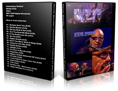Artwork Cover of Stevie Wonder 2010-06-27 DVD Glastonbury Proshot
