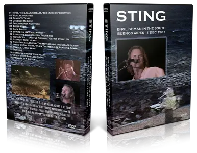 Artwork Cover of Sting 1987-12-11 DVD Buenos Aires Proshot