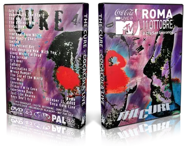 Artwork Cover of The Cure 2008-10-11 DVD Rome Proshot